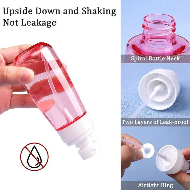 Alt view image 4 of 7 - Cosywell Travel Spray Bottle TSA Approved 3.4oz Fine Mist Spray Bottles | 3 PCS Empty Cosmetic Travel Containers, Plastic Hair Spray Bottle, Sprayer for Perfume, Skincare, Makeup Lotion (3color)