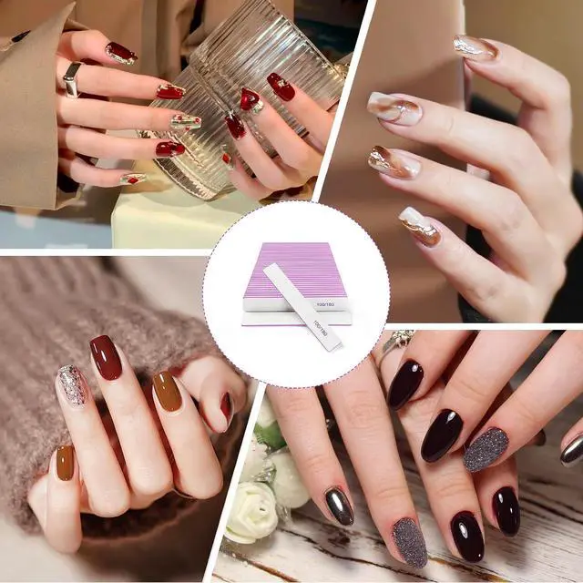 Alt view image 7 of 7 - Nail Files (30 Pack), 100/180 Grit Double Sided Emery Boards for Natural & Acrylic Nails, Reusable Manicure for Women & Men, Professional Fingernail Filer & Lima de Uñas for Salon & Home Use