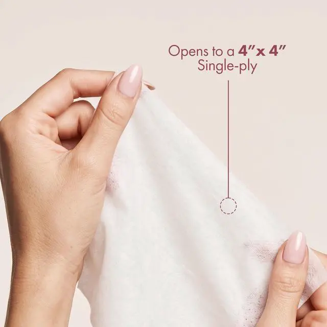 Alt view image 3 of 6 - Intrinsics Petite Silken 2x2 Esthetic Wipes (200 Count) | 4-Ply Premium Lint-Free Facial Wipes & Cotton Pads for Face | Low-Absorbency Face Pads for Toner & Makeup Removal