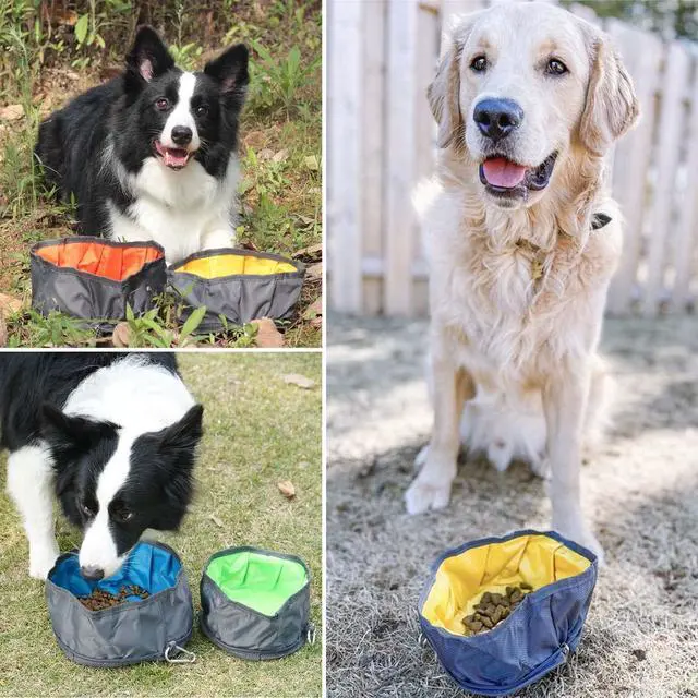 Alt view image 2 of 7 - LumoLeaf Collapsible Dog Travel Bowl, 8 Cups Large Lightweight Foldable Bowl, Water and Food Bowls for Pets Dogs Cats with Zipper