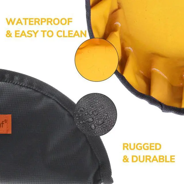 Alt view image 5 of 7 - LumoLeaf Collapsible Dog Travel Bowl, 8 Cups Large Lightweight Foldable Bowl, Water and Food Bowls for Pets Dogs Cats with Zipper