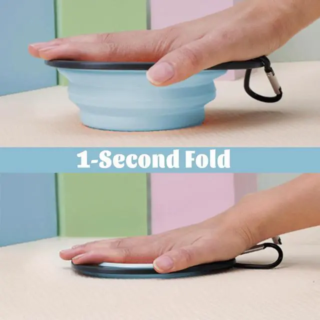 Alt view image 3 of 7 - Collapsible Dog Bowls,Portable Dog Water Bowl,Travel Dog Bowls