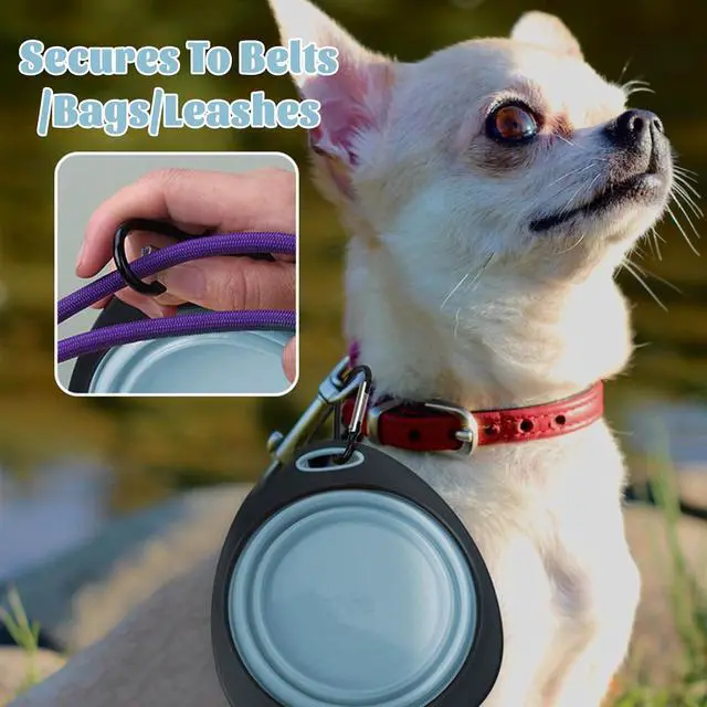 Alt view image 4 of 7 - Collapsible Dog Bowls,Portable Dog Water Bowl,Travel Dog Bowls