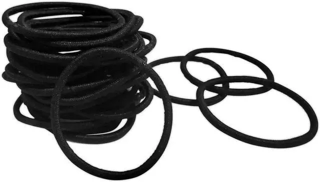 Alt view image 2 of 2 - Scunci Effortless Beauty Large No-damage Elastics, 4 MM (90 pieces)