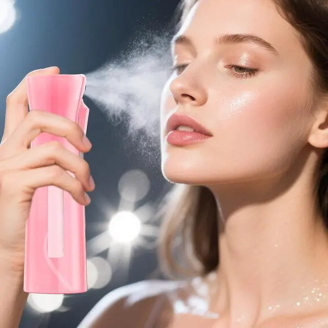 Alt view image 2 of 7 - Spray bottles, Spray Water Bottle Fine Mist Refillable, Continuous Spray Bottle for Hair, Skin Care, Planting, Showering Pets, Travel, Cleaning & Home (Pink)