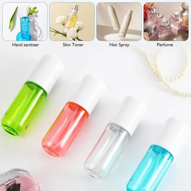 Alt view image 5 of 7 - Aeibxiy Small Spray Bottle Travel Size 1.35oz 40ML, Fine Mist Plastic Spray Bottles, Refillable Empty Spray Bottle for Toners, Perfume, Face& Hair Spray