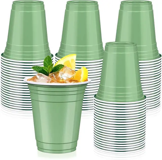 Main image of 50 Pcs Sage Green Plastic Cups, 12 oz Disposable Cups for Party | Sage Green Party Cups, Drinking Cups for Baby Showers, Easter Parties, Weddings, Bridal Showers, Birthday, Picnic, and BBQ