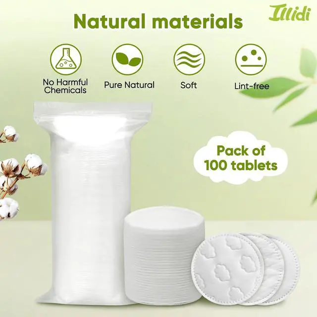 Alt view image 5 of 7 - Boxed 300-Count Embossed Cotton Rounds 3 Unique Patterns, Lint-Free, Dual-Sided, Soft & Durable, Ideal for Makeup Removal, Skincare, Nail Polish, and Baby Care