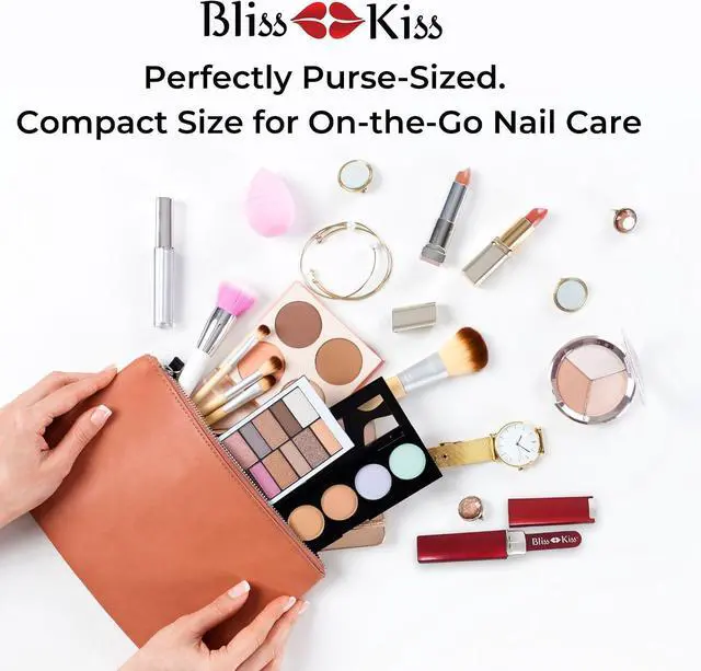 Alt view image 3 of 7 - Bliss Kiss Simply Crystal Czech Glass Nail File, Small, with Case | Small Gentle Files for Natural Nails, Durable Manicure Tool, Perfect Travel Size, Washable