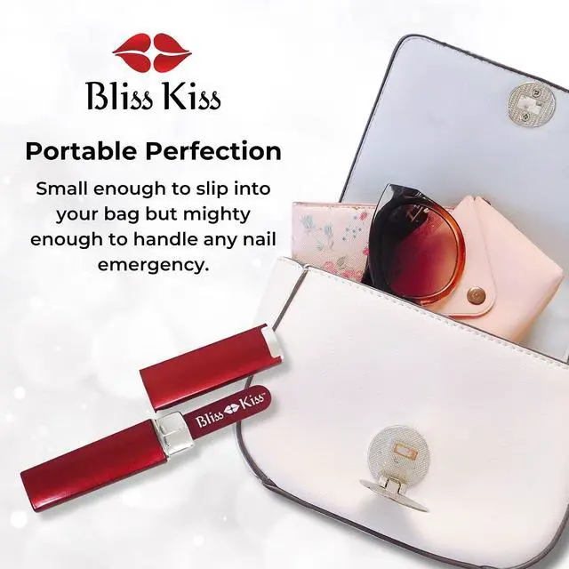 Alt view image 5 of 7 - Bliss Kiss Simply Crystal Czech Glass Nail File, Small, with Case | Small Gentle Files for Natural Nails, Durable Manicure Tool, Perfect Travel Size, Washable