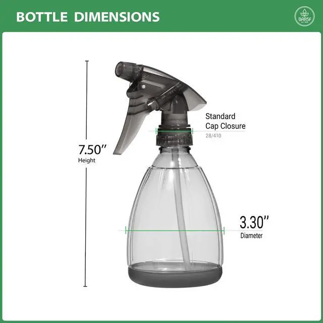 Alt view image 3 of 4 - Bar5F Plastic Spray Bottle, 12 oz, 2 Count | Leak Proof, Empty, Trigger Handle, Adjustable Fine to Stream Output, Refillable