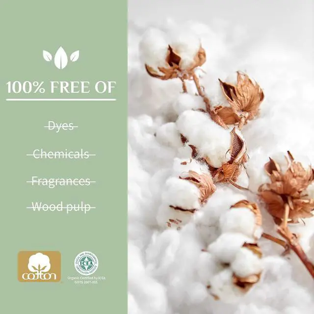 Alt view image 4 of 6 - Organyc 100% Organic Cotton Balls for Sensitive Skin, 100 Count