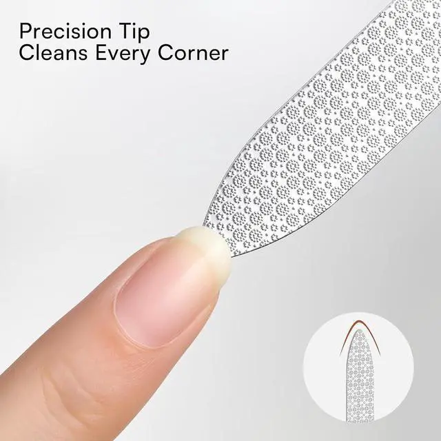 Alt view image 5 of 7 - Makartt Metal Nail File for Natural Nails: Stainless Steel File, 1PC | Dual-Sided Coarse & Fine Grinding Surface, Precision, Durable, Nail Care Tool with Leather Case, for Women & Men