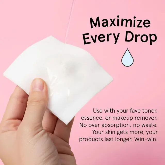 Alt view image 4 of 7 - grace & stella Face Pads for Toner, Essence, and DIY Mask (100 Count) | Soft, Lint-Free Makeup Remover Pads - Durable Facial Pad for Skincare - Vegan, Cruelty-Free