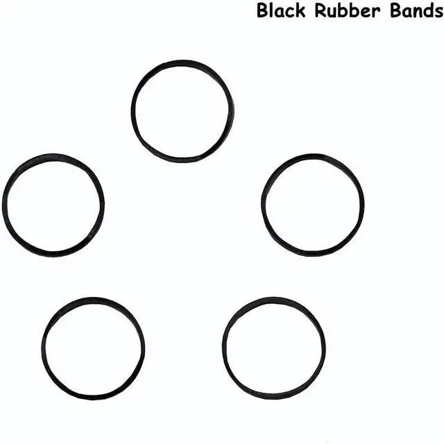 Alt view image 3 of 5 - Black Hair Ties Elastic Hair Bands,400pcs Mini Hair Rubber Bands Soft Hair Elastics Ties for Kids Girls
