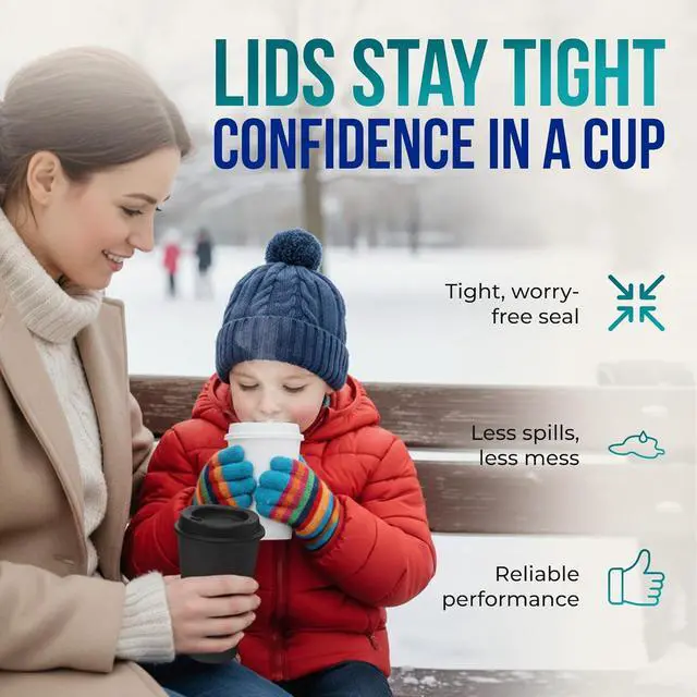 Alt view image 4 of 7 - Rolling Sands USA Made 16 oz Reusable Coffee Cups with Lids 2 Pk, To Go Travel Cups, Hot or Cold Drinks, Dishwasher and Microwave Safe, White