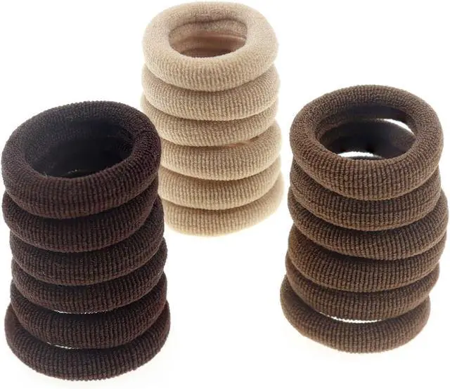 Alt view image 5 of 5 - 100 Pack Nylon Small Hair Ties Seamless Ponytail Holder Toddlers Baby Girls' Hair Elastics