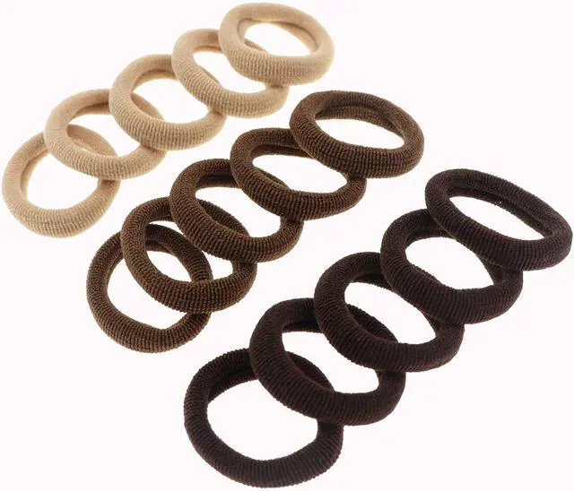 Alt view image 3 of 5 - 100 Pack Nylon Small Hair Ties Seamless Ponytail Holder Toddlers Baby Girls' Hair Elastics