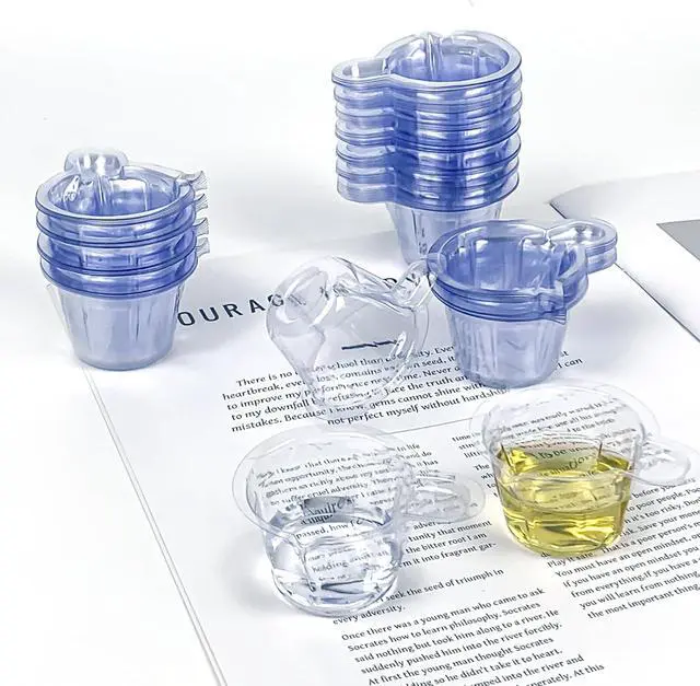 Alt view image 4 of 7 - 140 Pack 40 ml Disposable Resin Mixing Cups with Spouts, Clear Plastic | Multipurpose Dispensing Cup, Clear Cups, Disposable Measuring Cups, For Mixing Paint, Jewelry Making, Art Crafts, DIY