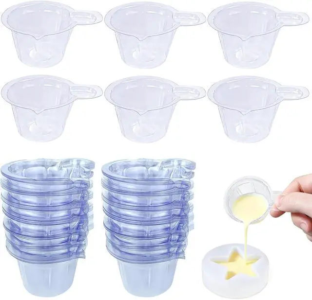 Main image of 140 Pack 40 ml Disposable Resin Mixing Cups with Spouts, Clear Plastic | Multipurpose Dispensing Cup, Clear Cups, Disposable Measuring Cups, For Mixing Paint, Jewelry Making, Art Crafts, DIY