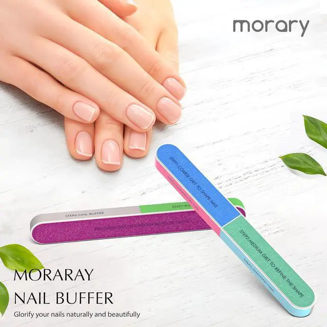 Alt view image 5 of 7 - 7 Way Nail Buffer Block for Natural Nails Shine Smoother Upgraded Buffing Block Seven Steps Polisher Fingernail Files Buffer 150/320/600/1200/4000 Grit for Shinning Buff Nails