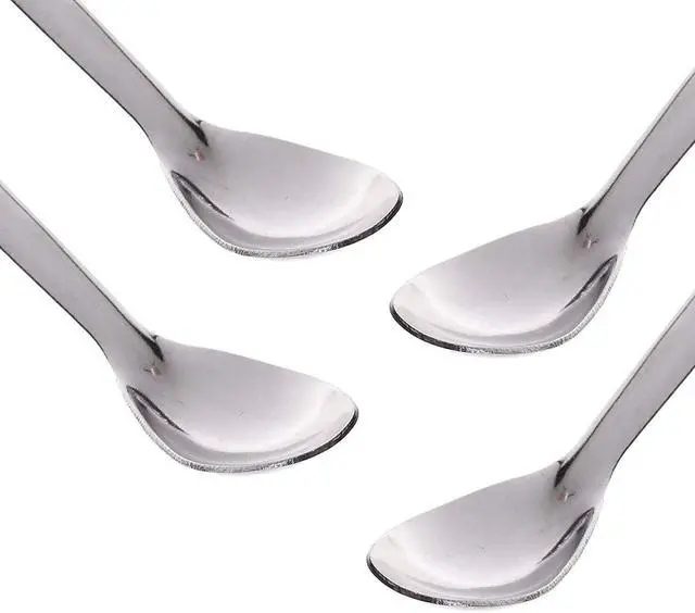 Alt view image 2 of 5 - TIHOOD 10PCS 2 in 1 Stainless Steel Lab Spoon Spatula/Laboratory Sampling Spoon Mixing Spatula