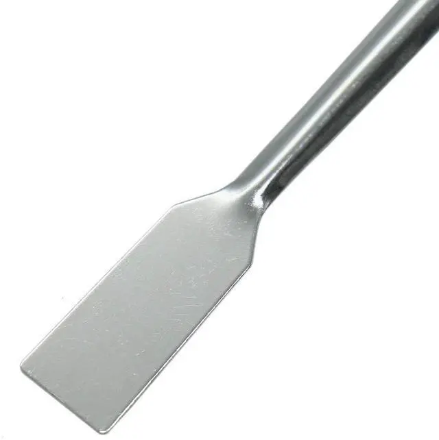 Alt view image 4 of 5 - TIHOOD 10PCS 2 in 1 Stainless Steel Lab Spoon Spatula/Laboratory Sampling Spoon Mixing Spatula