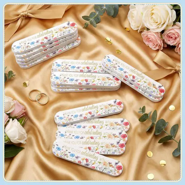 Alt view image 2 of 6 - 30 Pcs Wildflower Wedding Party Favors Nail Files Bulk for Guests | Wedding Welcome Bag Stuffers, Emery Boards for Bachelorette Gifts, Floral Design, Bridal Shower Party Favors