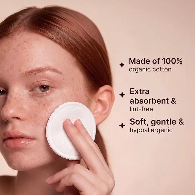Alt view image 2 of 4 - SoulSation Organic Cotton Rounds, 400 Count - Makeup Remover Pads for Face, Lint-Free