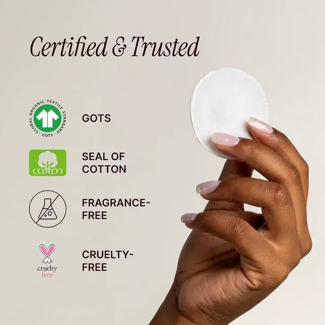 Alt view image 4 of 4 - SoulSation Organic Cotton Rounds, 400 Count - Makeup Remover Pads for Face, Lint-Free