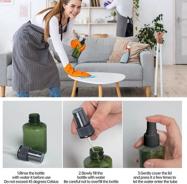 Alt view image 5 of 7 - Travel Spray Bottle Small,Water Spray Bottle for Plants Hair | 3.1oz+5.4oz+6.8oz Small Spray Bottle for Pet Essential Oils Cleaning Solutions (3 Pack)