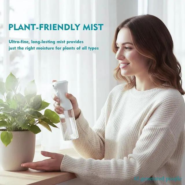 Alt view image 6 of 7 - Continuous Spray Bottle for Hair, 6.8 OZ Ultra Fine Mist Spray Bottle | Leak Proof, Pre-Compression Technology, 360° Mist Sprayer for Hair Styling, Cleaning, Watering and Pets