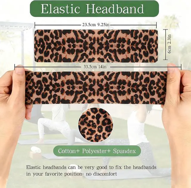 Alt view image 2 of 7 - 9 Pack Headbands for Women Non Slip Elastic Womens Headbands Head Bands for Women's Hair Soft Cotton Cloth Fashion Headband for Daily Workout Sports Running Yoga