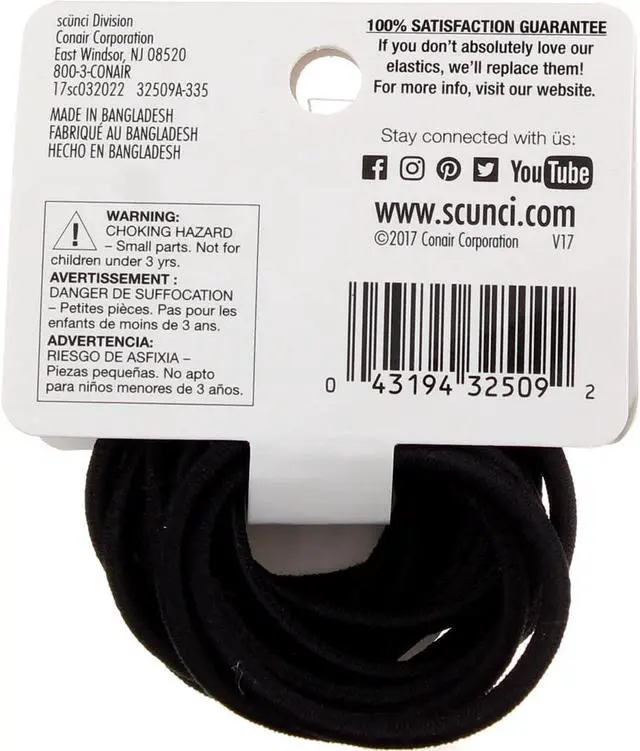 Alt view image 2 of 2 - Scunci Fine Hair Elastics (Pack of 2)