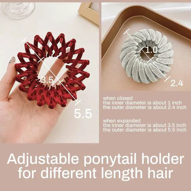 Alt view image 2 of 7 - Sizobi Bird Nest Magic Hair Clip, Hair Accessories for WomenHair Ties | Bun Maker Scrunchies for Thick Thin Hair,Hair Clips for Women,Ponytail Holders