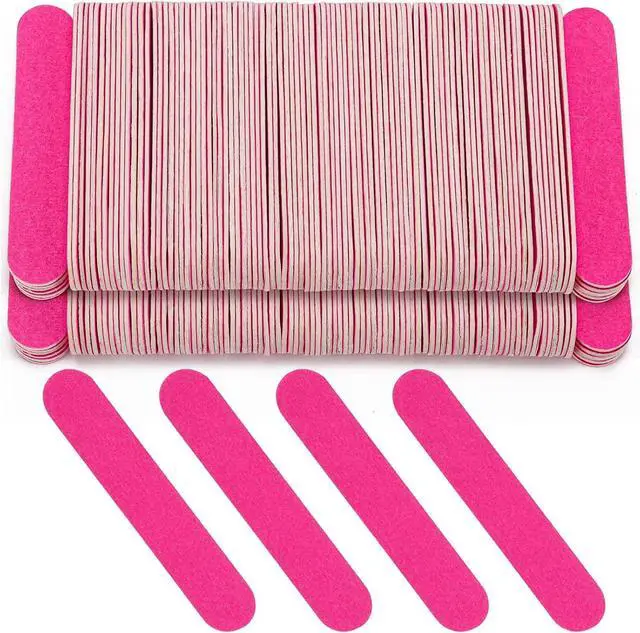 Main image of Tbestmax 400 Disposable Mini Nail File Bulk 3.4 inch Double Sided Emery Boards for Fingernail Tools 150 Grit Professional Nail Buffering Files