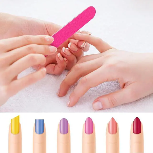 Alt view image 2 of 7 - Tbestmax 400 Disposable Mini Nail File Bulk 3.4 inch Double Sided Emery Boards for Fingernail Tools 150 Grit Professional Nail Buffering Files
