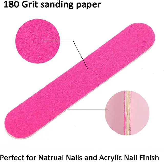 Alt view image 3 of 7 - Tbestmax 400 Disposable Mini Nail File Bulk 3.4 inch Double Sided Emery Boards for Fingernail Tools 150 Grit Professional Nail Buffering Files