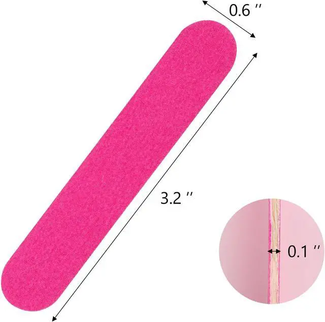 Alt view image 4 of 7 - Tbestmax 400 Disposable Mini Nail File Bulk 3.4 inch Double Sided Emery Boards for Fingernail Tools 150 Grit Professional Nail Buffering Files