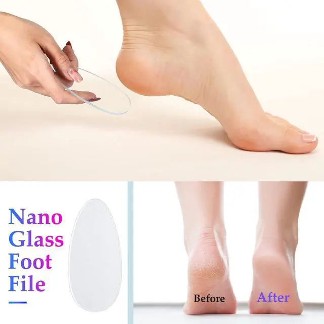 Alt view image 5 of 7 - Zhehao 6 Pcs Glass Nail File and Nail Shiner Set Manicure, Blue Purple | Pedicure Glass File Buffer, cuticle Trimmer Nano Finger, nano Foot Scrubber Callus Remover, foot Care Pedicure Fingernails