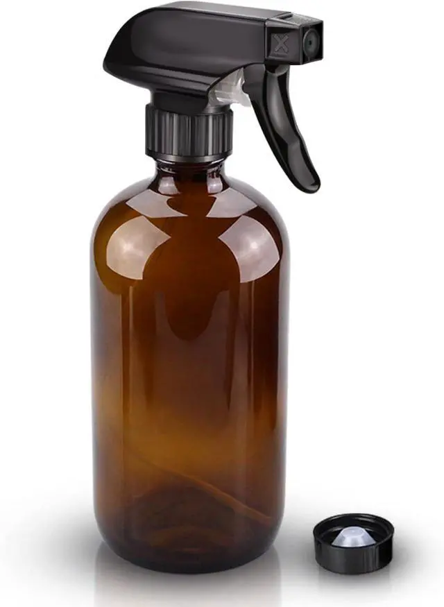Main image of Wedama Amber Glass Spray Bottles, 16 oz Glass Spray Bottles for Cleaning Solutions and Essential Oils, Refillable Empty Spray Bottle with Adjustable Nozzles for Alcohol, Plant and Hair Care (1 Pack)