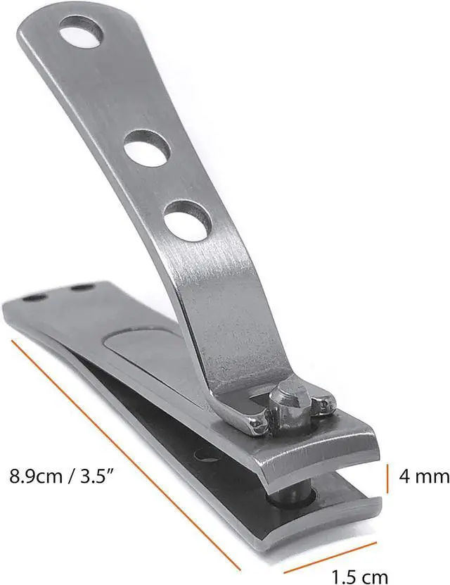 Alt view image 2 of 6 - KOHM Curved Nail Clippers with Nail File (in Build) - Heavy Duty Stainless Steel Toe Nail Nippers Tool for Men, Women, Seniors & Adults