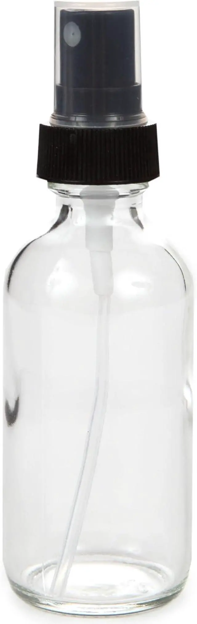 Alt view image 6 of 6 - Vivaplex, 6, Clear, 2 oz Glass Bottles, with Black Fine Mist Sprayers