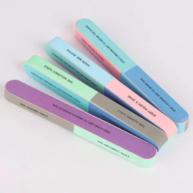 Alt view image 7 of 7 - 12 Pieces 7 Way Nail Files and Buffers, Professional Nail Buffing Files Buffing Block for Shaping, Contouring, Smoothing, Polishing, Shining Natural Nails