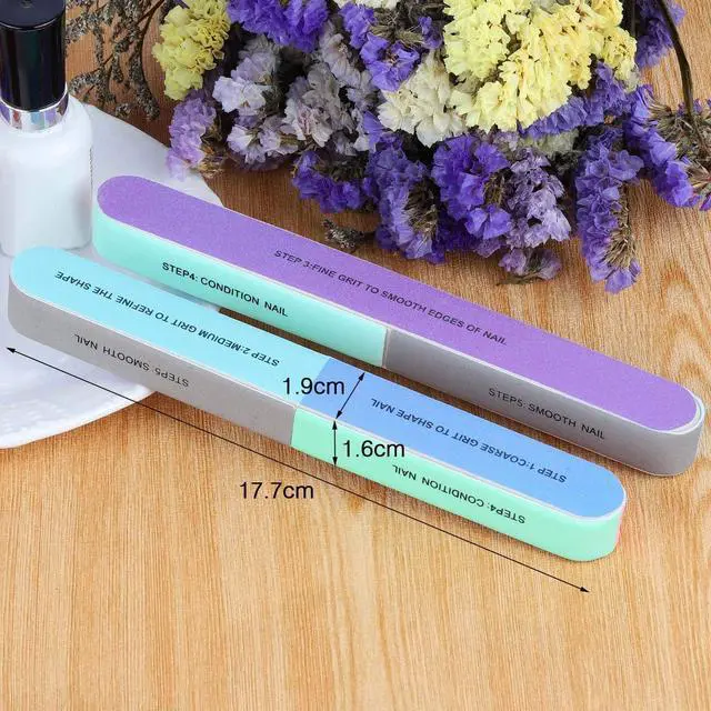 Alt view image 5 of 7 - 12 Pieces 7 Way Nail Files and Buffers, Professional Nail Buffing Files Buffing Block for Shaping, Contouring, Smoothing, Polishing, Shining Natural Nails