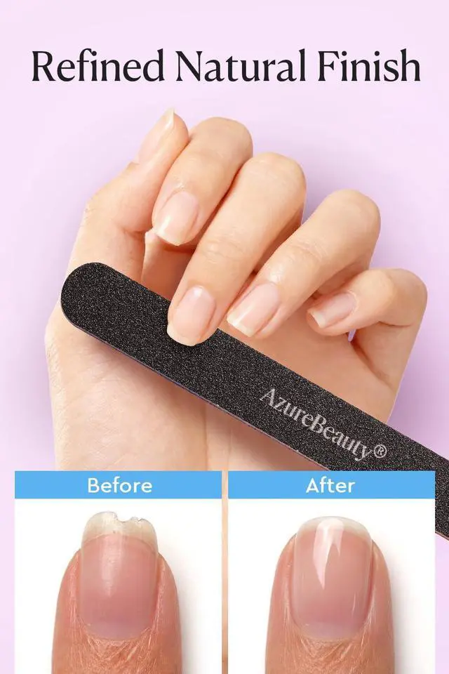 Alt view image 5 of 7 - AZUREBEAUTY Nail Files and Buffers, Professional Nail Supplies, Nail Files for Natural Nails, Rectangular Nail Buffer Block for Polishing Filing, and Nail Care, 100/180 Grit 12 pcs Manicure Tools Kit