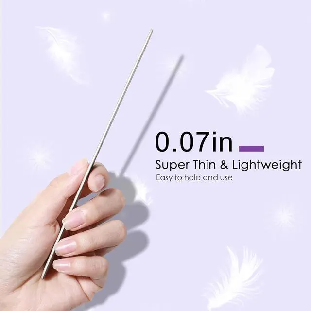 Alt view image 3 of 7 - Canvalite Nail File Large Emery Boards for Nails 100/180 Grit Nail Files for Natural Nails Manicure Pedicure Tool for Home and Salon Use 25PCS, Black