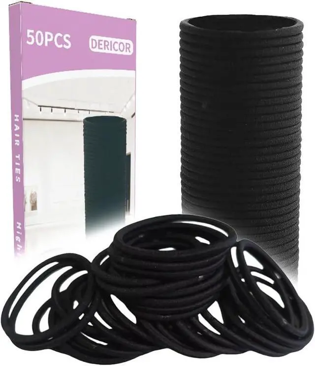 Alt view image 2 of 7 - Elastic Hair Ties Hair Bands 4mm Ties Bands For Hair Braids