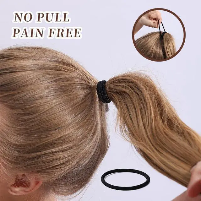 Alt view image 4 of 7 - Elastic Hair Ties Hair Bands 4mm Ties Bands For Hair Braids