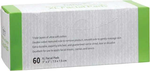 Alt view image 4 of 7 - ForPro Premium Pure & Simple XL Facial Pads, Triple Layered Ultra Soft Disposable Makeup Remover Pads, 100% Vegan & Cruelty-Free, 60-Count